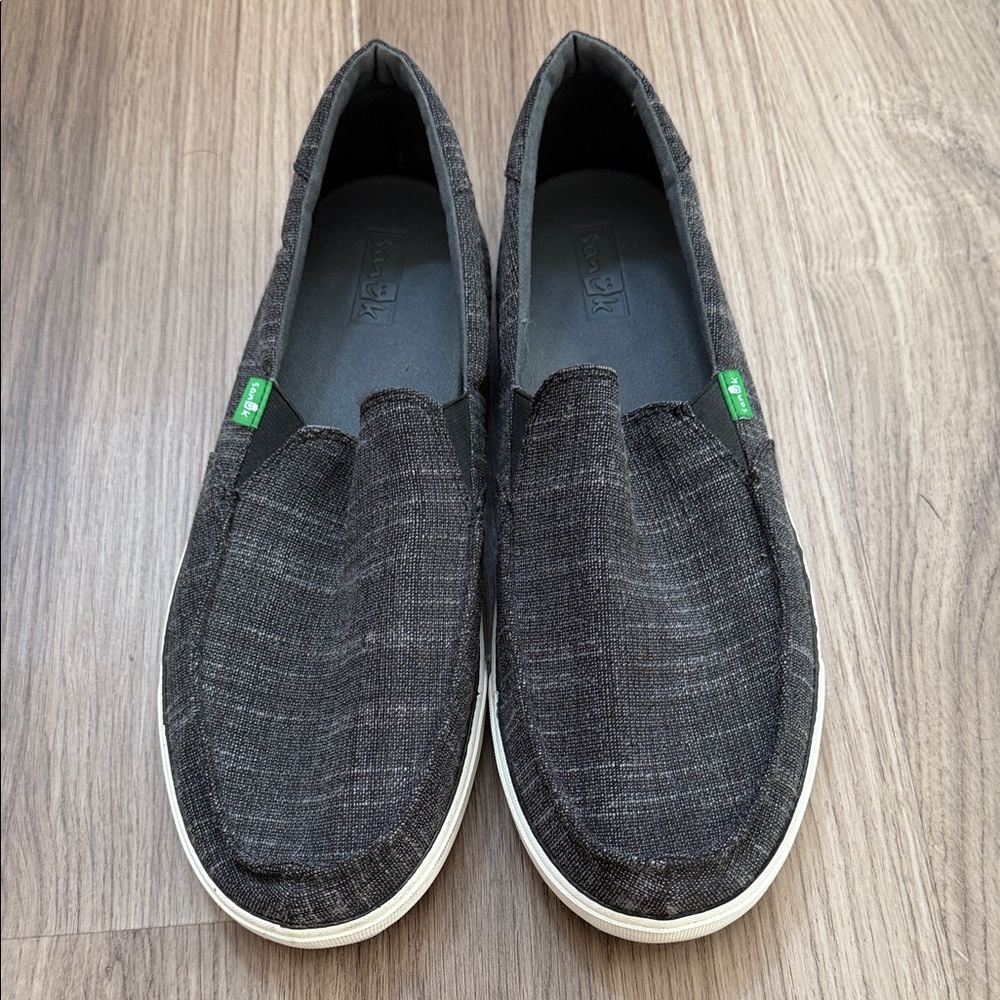 Sanuk Men's Charcoal Slip-On Loafers 🔥